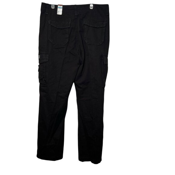 Union Bay Men's 36x34 Black Cargo Pants Distressed Cotton Skater Punk NWT - Picture 2 of 12